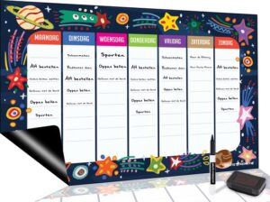 Magnetische weekplanner voor kinderen