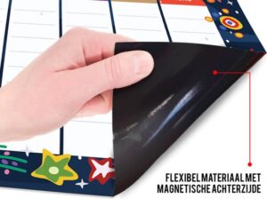 Magnetische weekplanner space - 42 x 29 cm – Whiteboard - Brute Strength - Afbeelding 2