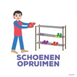 Pictogram - Schoenen opruimen
