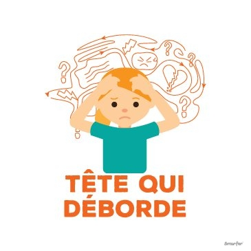 Pictogramme - Tête qui déborde