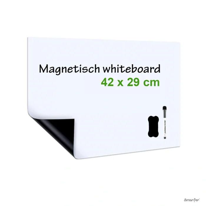 Blanco whiteboard voor weekplanning & belonen (29x42 cm) - Afbeelding 1