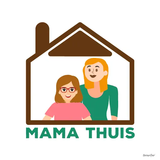 MAMA THUIS Pictogram - Mama thuis - Afbeelding 1