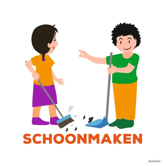 SCHOONMAKEN Pictogram - Schoonmaken - Afbeelding 1