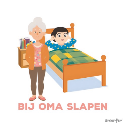 Pictogram - Bij Oma Slapen